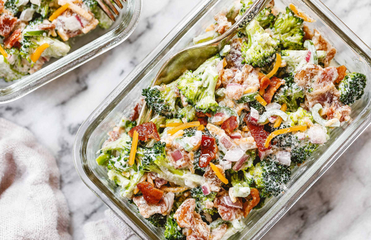 Creamy Broccoli Salad Meal Prep