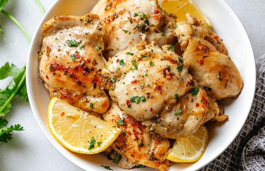 Garlic Lemon Chicken Thighs