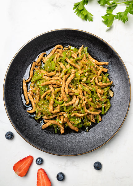 Stir-fried Shredded Pork with Green Pepper