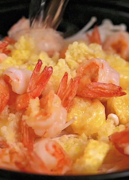 No.004 Fresh Prawn with Bean Curd in Casserole