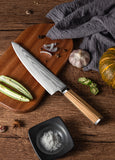 FUJUNI LR Series Damascus Steel 8" Chef's Knife