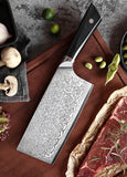 FUJUNI DF Series Damascus Steel 7" Cleaver Knife