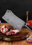 FUJUNI DF Series Damascus Steel 7" Chopper Knife