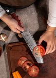FUJUNI LF Series Damascus Steel 8" Kiritsuke Knife