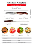FUJUNI HF Series Damascus Steel 3.5" Paring Knife
