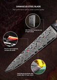 FUJUNI LF Series Damascus Steel 5" Utility Knife