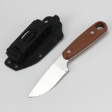 High hardness camping survival knife Sandvik linen handle integrated keel outdoor knife