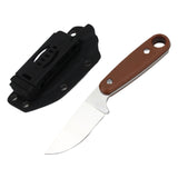 High hardness camping survival knife Sandvik linen handle integrated keel outdoor knife